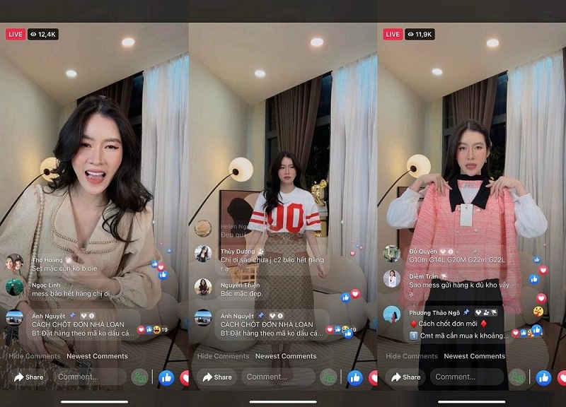Các quy trình đăng ký và dùng app live show VIP